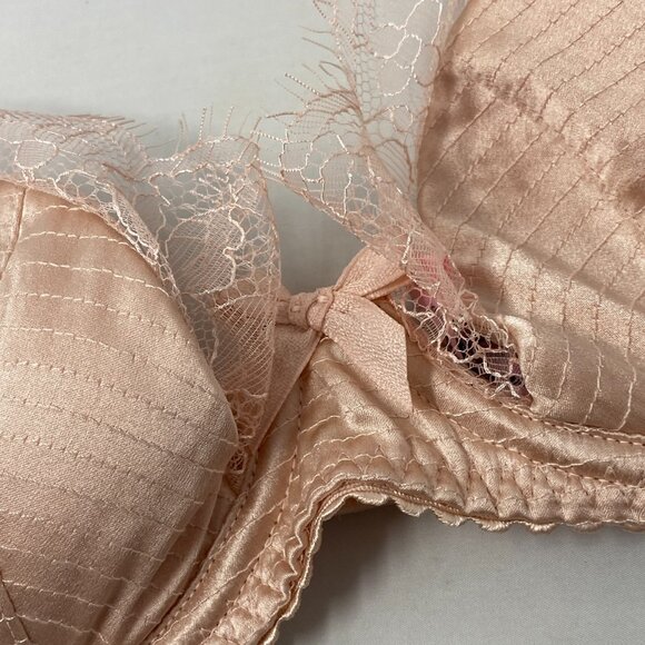 Agent Provocateur Helene Peach Silk Bra 34B - Picture 10 of 16